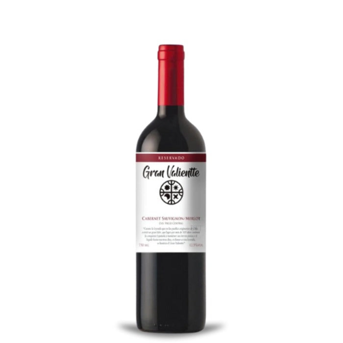 Vinho Tinto Seco Chileno Reservado Cabernet Sauvignon/Merlot 750Ml Gran Valientte