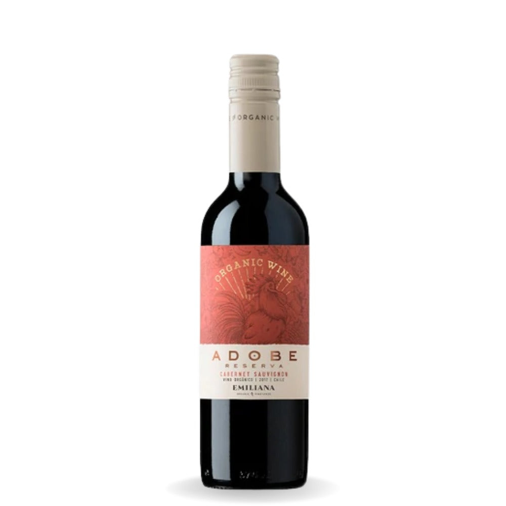 Vinho Tinto Seco Chileno Adobe Organico Reserva Cabernet Sauvignon 375Ml Emiliana Org.Vineyards