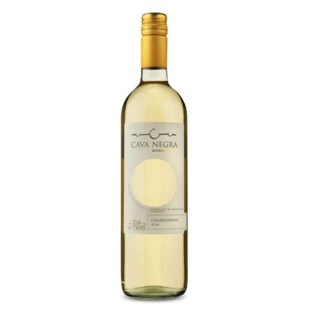 Vinho Cava Negra Branco Seco Argentino Mendoza Chardonnay 2021 750Ml