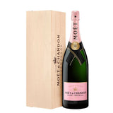 Champagne Moet Rose Nacional Imperial Brut Chardonnay P Meunier P Noir 3 Litros Na Caixa De Madeira